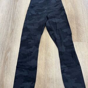 lululemon athletica Black Camo Leggings